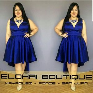 Sexy plus size hi low dress special ocasion prom